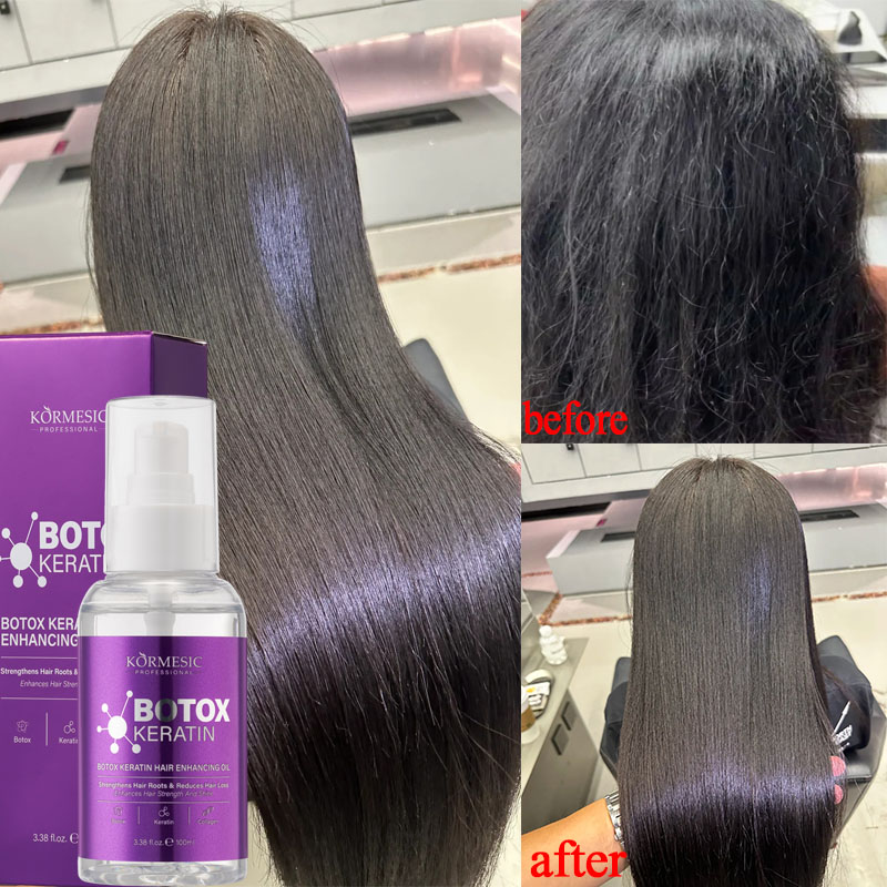 Hair Care Korean Products - Magiczny olejek z keratyną wzmacniający włosy,